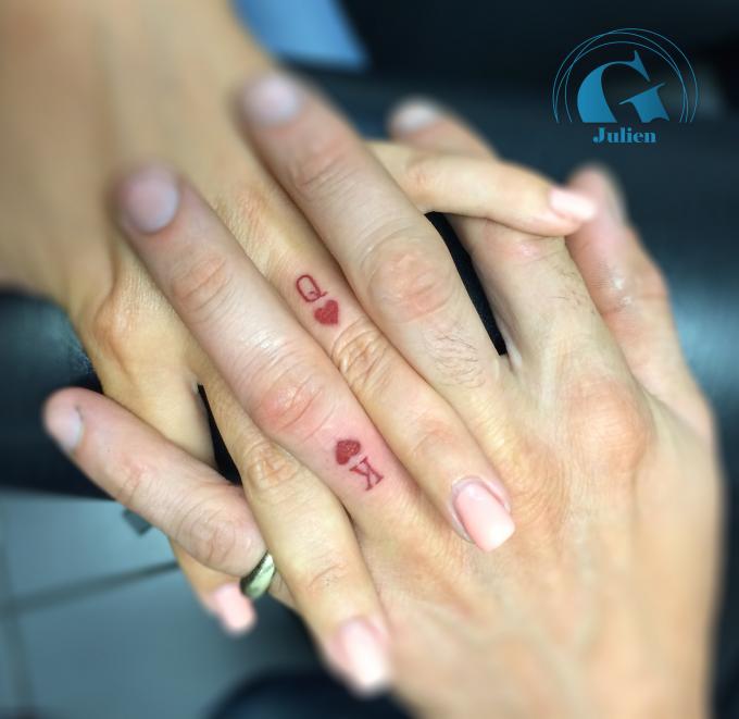 Modèle Elégant de Tatouage pour Couple par Graphicaderme
